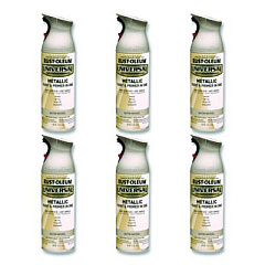 Rust-Oleum Universal Premium Spray Paint, Aged Nickel, 12 oz Aerosol Can, 6/Carton (249130)