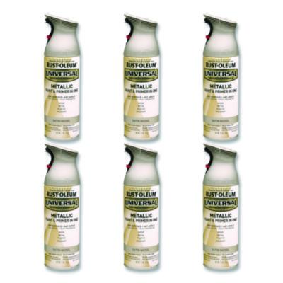 Rust-Oleum Universal Premium Spray Paint, Aged Nickel, 12 oz Aerosol Can, 6/Carton (249130)