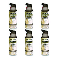 Rust-Oleum Universal Premium Spray Paint, Hammer Brown, 12 oz Aerosol Can, 6/Carton (245218)