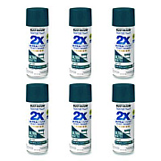 Rust-Oleum Painter's Touch 2X Ultra Cover Spray Paint, Ultra Matte Teal, 12 oz Aerosol Can, 6/Carton (331185)