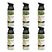 Rust-Oleum Universal Premium Spray Paint, Gloss Black, 12 oz Aerosol Can, 6/Carton (245196)