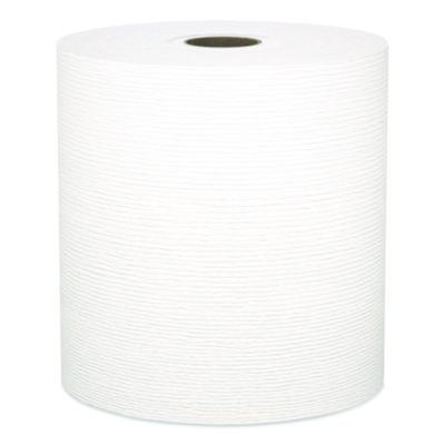 Kleenex Universal Hard Roll Paper Towels with Premium Absorbency Pockets, 1-Ply, 8" x 425 ft, 1.5" Core, White, 12 Rolls/Carton (01080)