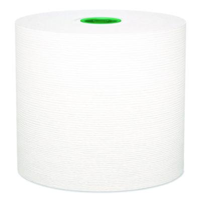 Kleenex Hard Roll Paper Towels with Premium Absorbency Pockets with Colored Core, Green Core, 1-Ply, 7.5" x 700 ft, White, 6 Rolls/CT (25630)