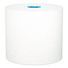 Kleenex Hard Roll Paper Towels with Premium Absorbency Pockets with Colored Core, Blue Core, 1-Ply, 7.5" x 700 ft, White, 6 Rolls/CT (25637)