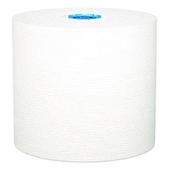Kleenex Hard Roll Paper Towels with Premium Absorbency Pockets with Colored Core, Gray Core, 1-Ply, 7.5" x 700 ft, White, 6 Rolls/CT (25639)