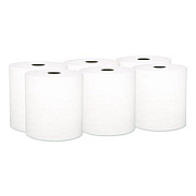 Kleenex Universal Hard Roll Paper Towels with Premium Absorbency Pockets, 1-Ply, 8" x 600 ft, 1.75" Core, White, 6 Rolls/Carton (50606)
