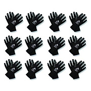 KleenGuard G40 Latex Coated Gloves, EN388: 2142, Medium (Size 8), Gray/Black, 12 Pairs (97271)