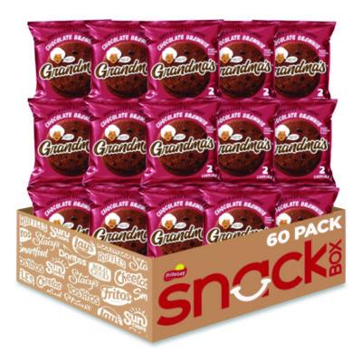 Grandma's Cookies - Single Serve, Chocolate Brownie, 2.5 oz Packet, 60/Carton (FRI10310)