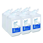 Scott Essential Alcohol-Free Foam Hand Sanitizer, 1,000 mL Cassette, Unscented, 6/Carton (12977)