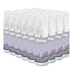 Kleenex Alcohol-Free Foam Hand Sanitizer, 1.5 oz Pump Bottle, Unscented, 24/Carton (34136)