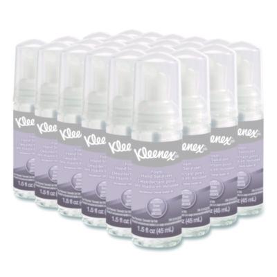 Kleenex Alcohol-Free Foam Hand Sanitizer, 1.5 oz Pump Bottle, Unscented, 24/Carton (34136)