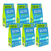 ECOS Laundry Detergent Packs, Free and Clear, 40 Pods/Pack, 6 Packs/Carton (963706CT)