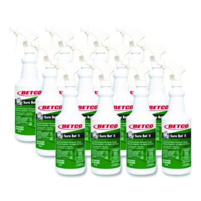 Betco Sure Bet II Foaming Disinfectant, Citrus Floral Scent, 32 oz Bottle, 12/Carton (3141200)