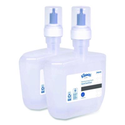 Kleenex Ultra Moisturizing Foam Hand Sanitizer, 1,200 mL Cassette, Unscented, 2/Carton (34643)