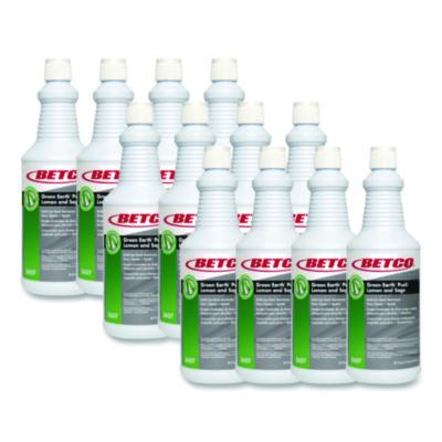Betco PUSH All Purpose Cleaner and Odor Eliminator, Lemon and Sage Scent, 32 oz Bottle, 12/Carton (26071200)