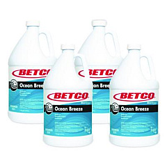 Betco BestScent Ocean Breeze Deodorizer, Ocean Breeze Scent, 1 gal Bottle, 4/Carton (2310400CT)