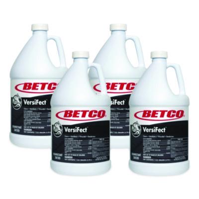 Betco VersiFect Cleaner Disinfectant, Fresh Scent, 1 gal Bottle, 4/Carton (38200400)