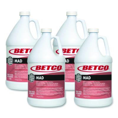 Betco MAD Detergent, Characteristic Scent, 1 gal, 4/Carton (1350400)