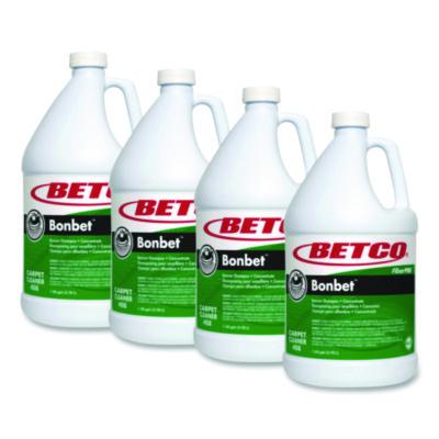 Betco FiberPRO Bonbet Carpet Shampoo, Pleasant Scent, 1 gal Bottle, 4/Carton (4080400)