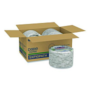 Dixie Pathways Soak Proof Shield Heavyweight Paper Plates, 10.13" dia, Green/Burgundy, 125/Pack (SXP10PATHPK)
