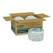 Dixie Pathways Soak Proof Shield Heavyweight Paper Plates, 8.5" dia, Green/Burgundy, 125/Pack (SXP9PATHPK)