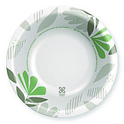 Dixie Pathways Heavyweight Paper Bowls, 20 oz, White/Green/Burgundy, 125/Pack (SX20PATHPK)