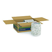 Dixie Pathways Heavyweight Paper Bowls, WiseSize, 12 oz, Green/Burgundy, 125/Pack (SXB12WSPK)