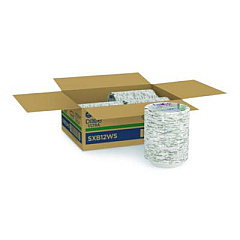 Dixie Pathways Heavyweight Paper Bowls, WiseSize, 12 oz, Green/Burgundy, 125/Pack (SXB12WSPK)