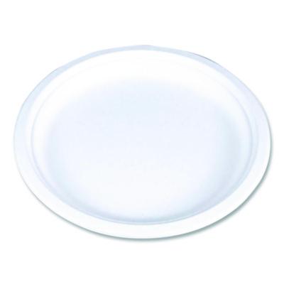 SCT ChampWare Molded Fiber Tableware, Molded Fiber Plate, 9" dia, White, 125 Plates/Sleeve, 4 Sleeves/Carton (18140WPF)