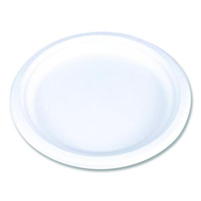 SCT ChampWare Molded Fiber Tableware, Molded Fiber Plate, 10" dia, White, 125 Plates/Sleeve, 4 Sleeves/Carton (18160WPF)
