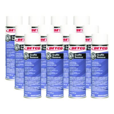Betco Graffiti Remover, Characteristic Scent, 15 oz Aerosol Spray Can, 12/Carton (152300)
