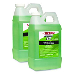 Betco Green Earth FastDraw Natural All Purpose Cleaner, Clean Scent, 2 L Bottle, 4/Carton (1984700CT)