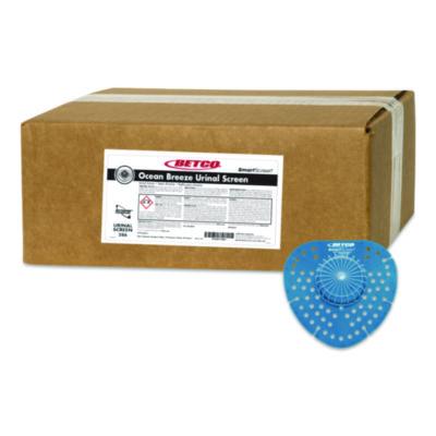 Betco SmartSCREEN Urinal Screen, Ocean Breeze Scent, Blue, 1 lb, 72/Carton (2867200)