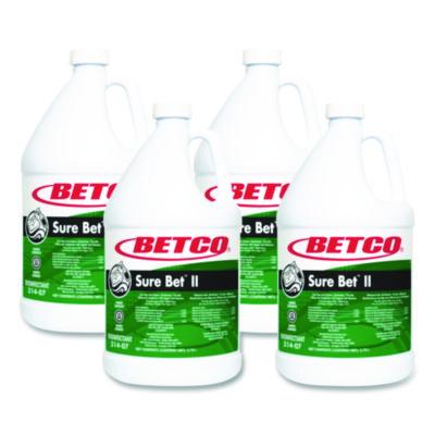 Betco Sure Bet II Foaming Disinfectant, Citrus Scent, 1 gal Bottle, 4/Carton (3140400)