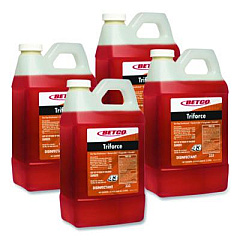 Betco Triforce FastDraw Disinfectant, Fresh Scent, 2 L Bottle, 4/Carton (3334700CT)