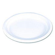 SCT ChampWare Molded Fiber Tableware, Molded Fiber Platter, 12.5" dia, White, 125 Plates/Sleeve, 4 Sleeves/Carton (18560WPF)