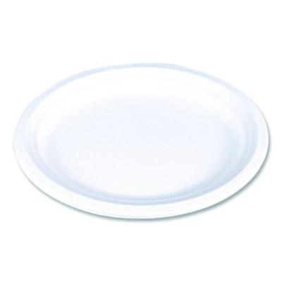 SCT ChampWare Molded Fiber Tableware, Molded Fiber Platter, 12.5" dia, White, 125 Plates/Sleeve, 4 Sleeves/Carton (18560WPF)