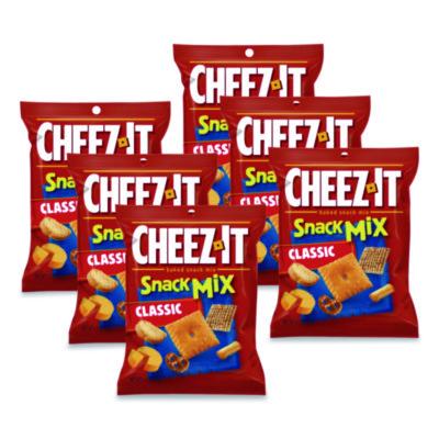 Sunshine Cheez-it Baked Snack Mix, Classic Cheese, 4.5 oz Bag, 6/Pack (57715)