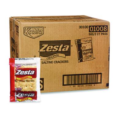 Keebler Zesta, Individually Wrapped, Saltine, 500/Carton (01008)
