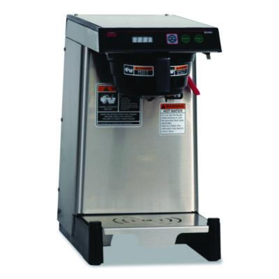 BUNN WAVE15-APS Low Profile Automatic Airpot Coffee Brewer, 12-Cup, Gray/Stainless Steel (399000005)