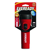 Eveready Industrial General Purpose LED Flashlight, 2 D Batteries (Sold Separately), Red (L25IN)