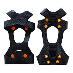ergodyne Trex 6300 One Piece Slip-on Ice Cleats, X-Large, Black, Pair (16755)
