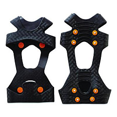 ergodyne Trex 6300 One Piece Slip-on Ice Cleats, 2X-Large, Black, Pair (16756)