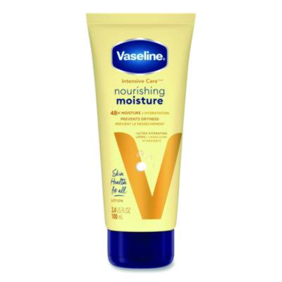 Vaseline Intensive Care Nourishing Moisture Body Lotion, 3.4 oz Squeeze Tube, 12/Carton (04448CT)