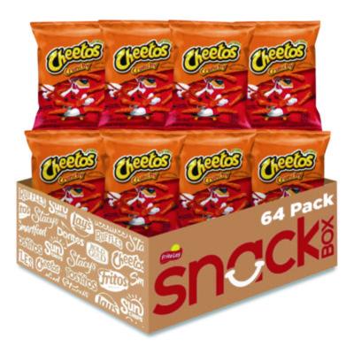Cheetos Crunchy Cheese Flavored Snacks, Flamin' Hot, 2 oz Bag, 64/Carton (FRI44368)