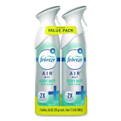 Febreze AIR, Crisp Clean, 8.8 oz Aerosol Spray, 2/Pack (97806)