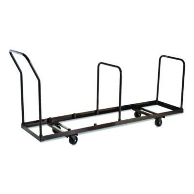 NPS Folding Chair Dolly For Vertical Storage, Metal, 1,100 lb Capacity, 19.25" x 81" x 38.5", Brown (DY35)