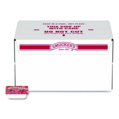 Smucker's Jelly/Jam Plastic Portion Control Cups, Strawberry, 0.5 oz Cup, 200/Carton (00767)