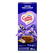 Coffee mate Liquid Coffee Creamer, Italian Sweet Cream, 0.38 oz Mini Cups, 50/Box (84652)