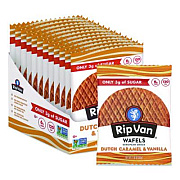 Rip Van Wafels - Single Serve, Dutch Caramel and Vanilla, 1.16 oz Pack, 12/Box (00334)